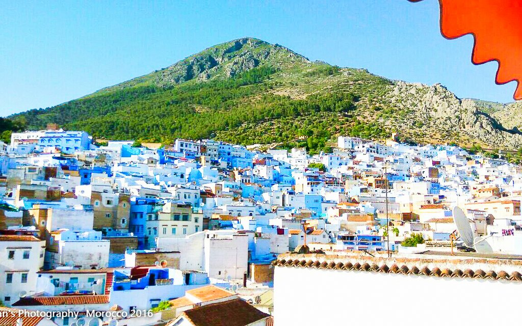 Scenery of Chefchaouen, Morocco (illustrative)