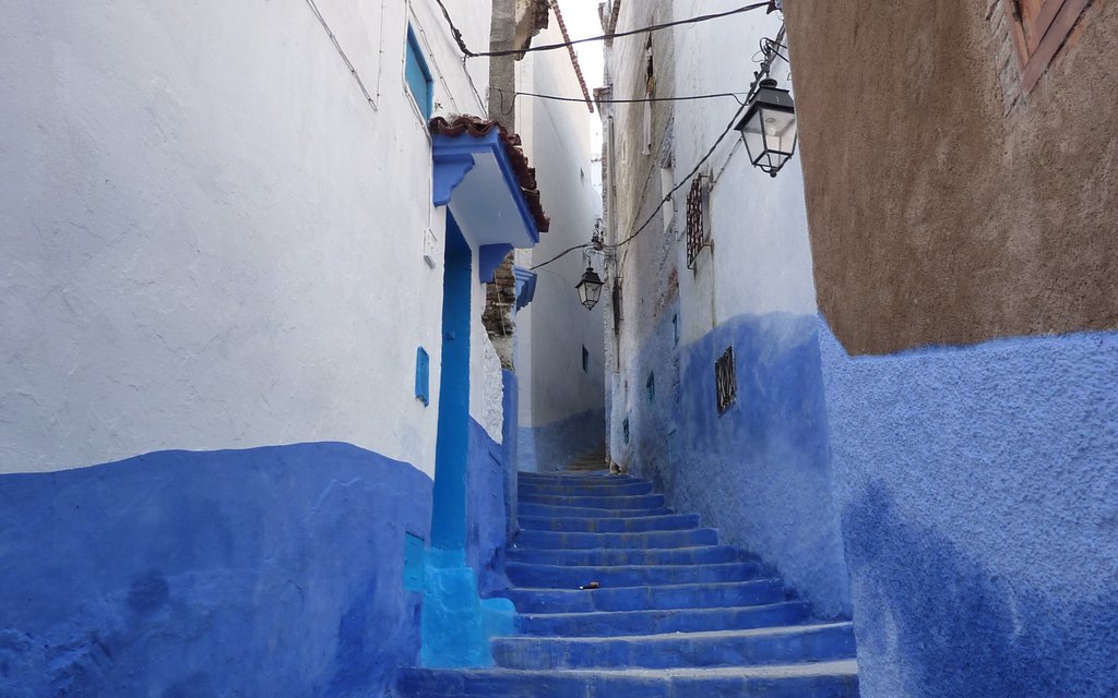 Scenery of Chefchaouen, Morocco (illustrative)