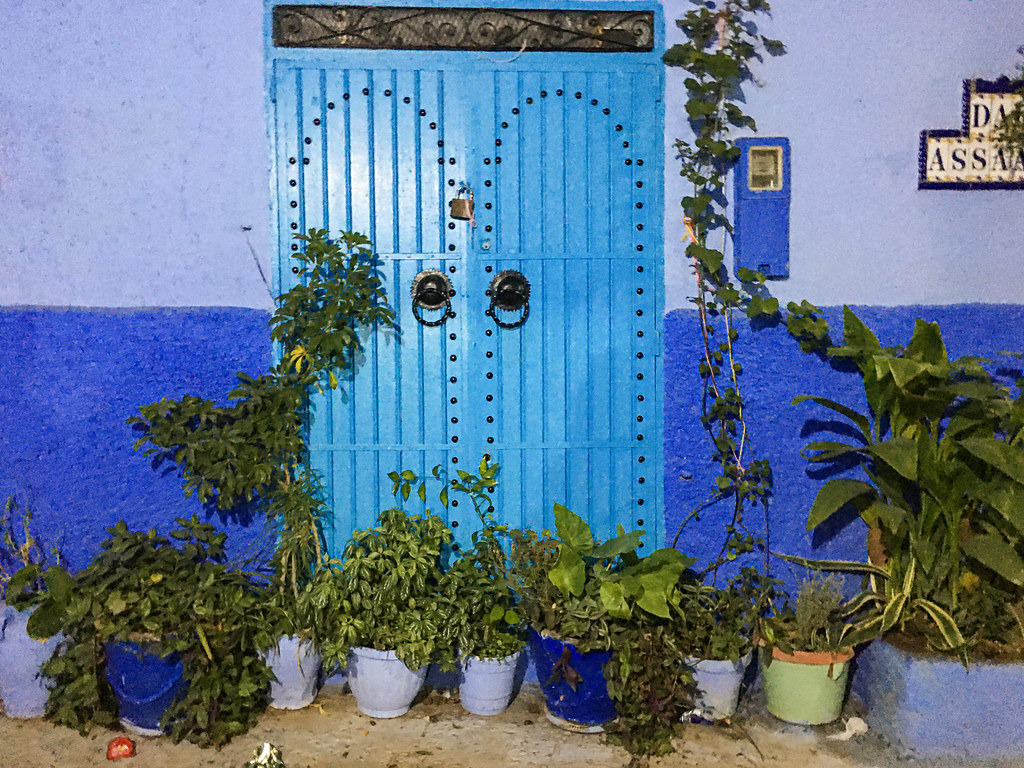 Scenery of Chefchaouen, Morocco (illustrative)