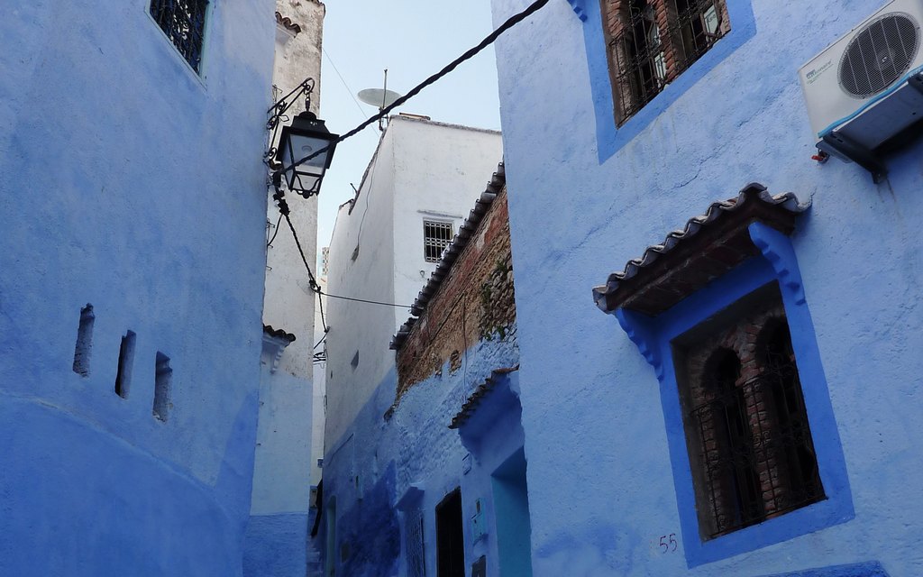 Scenery of Chefchaouen, Morocco (illustrative)