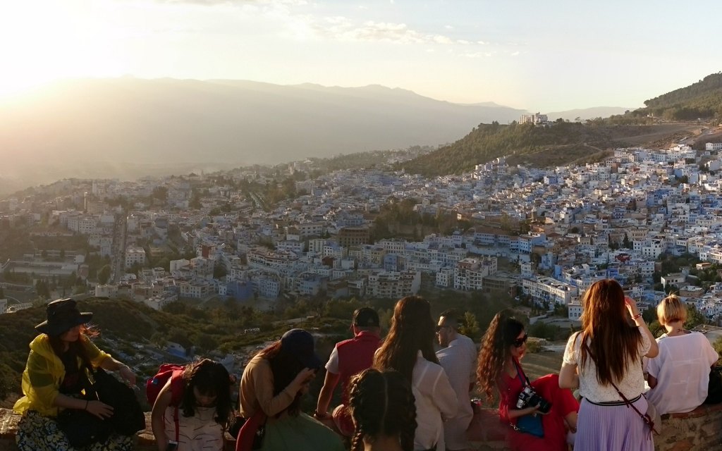 Scenery of Chefchaouen, Morocco (illustrative)