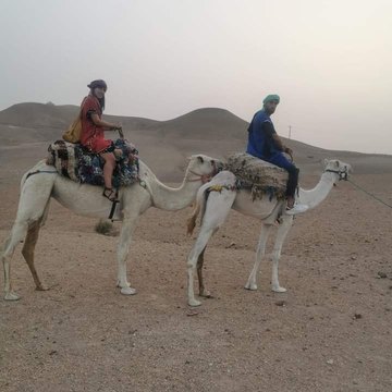 Agafay desert evening, Atlas Mountains
